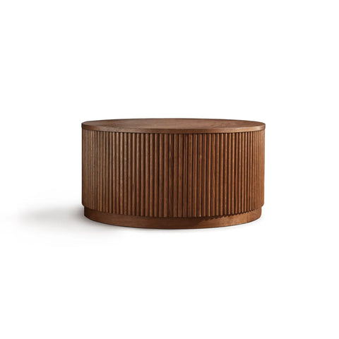 Allegro Brown Wooden Round Coffee Table