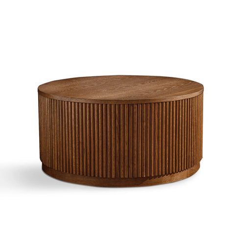 Allegro Brown Wooden Round Coffee Table