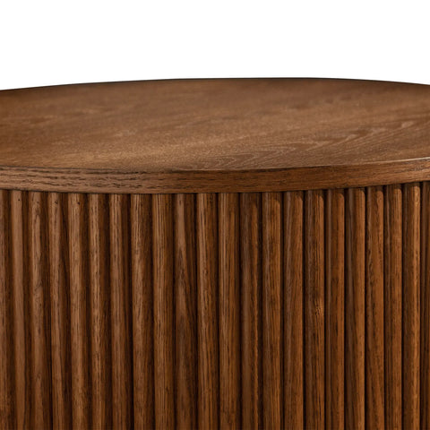 Allegro Brown Wooden Round Coffee Table