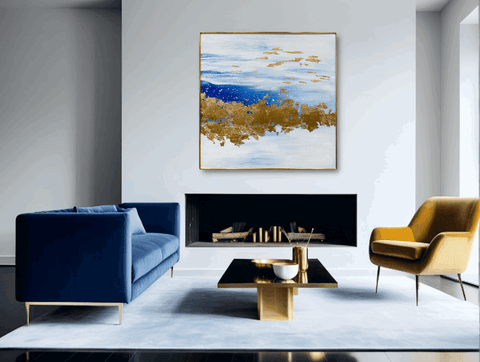 Antika Golden Horizon Oil Painting - Furnt