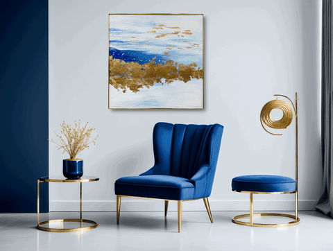 Antika Golden Horizon Oil Painting - Furnt