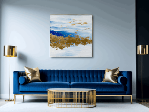 Antika Golden Horizon Oil Painting - Furnt