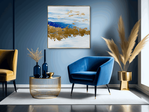 Antika Golden Horizon Oil Painting - Furnt