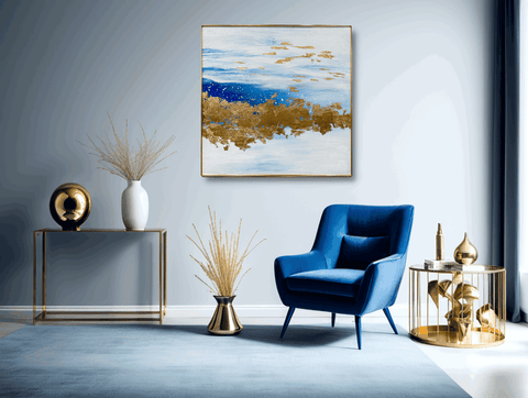 Antika Golden Horizon Oil Painting - Furnt
