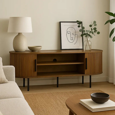 Astra Brown Wooden TV Cabinet