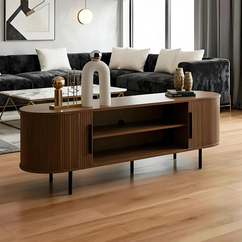 Astra Brown Wooden TV Cabinet