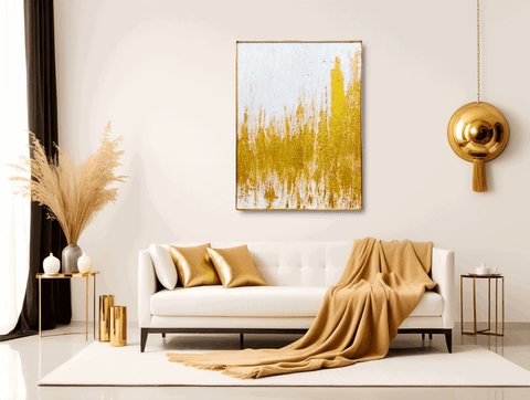 Aurora Dawn's Embrace Abstract Oil Painting - Furnt