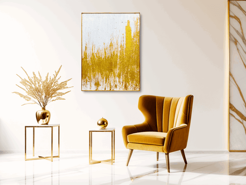 Aurora Dawn's Embrace Abstract Oil Painting - Furnt