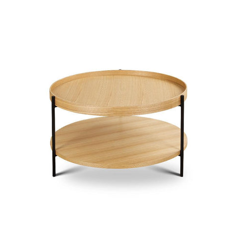 Bark Round Coffee Table (68cm) - Wooden