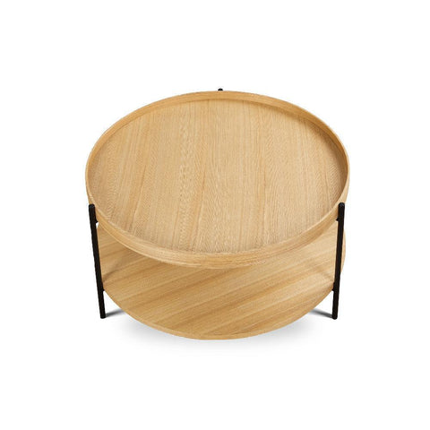 Bark Round Coffee Table (68cm) - Wooden
