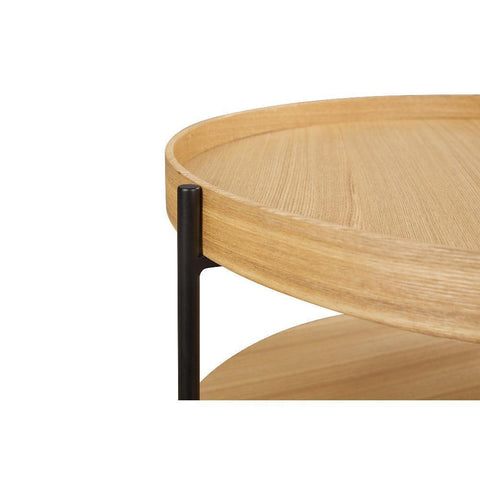 Bark Round Coffee Table (68cm) - Wooden