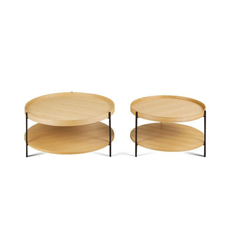 Bark Round Coffee Table (68cm) - Wooden