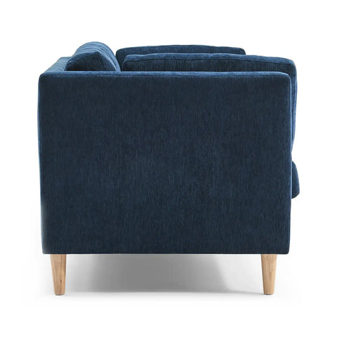Bernard Chenille Anthracite Navy 3 Seater Sofa