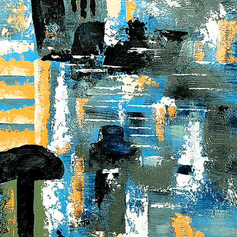 Cyber Night Urban Dreamscape Oil Painting - Furnt