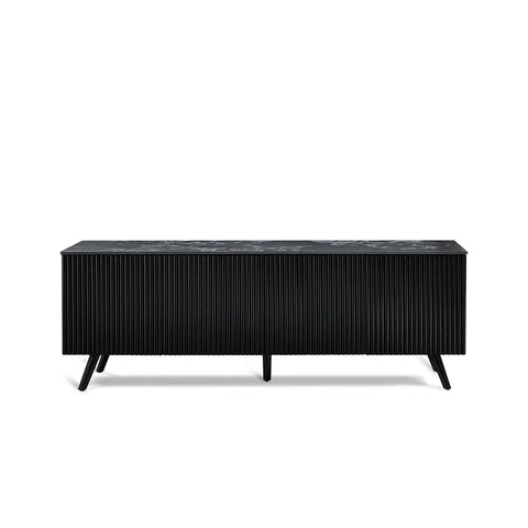 Echo Black Marble Effect Ceramic Top & Wooden TV Cabinet