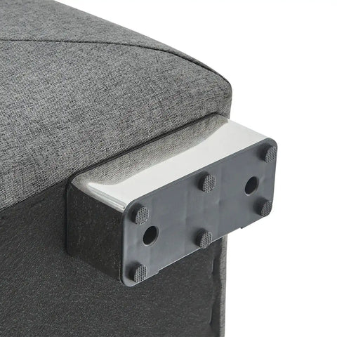 Holborn Grey Linen Sectional 3 Seater Sofa