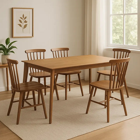 Kudos Rectangle Wooden Dining Table - 130cm