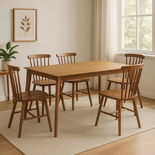 Kudos Rectangle Wooden Dining Table - 130cm