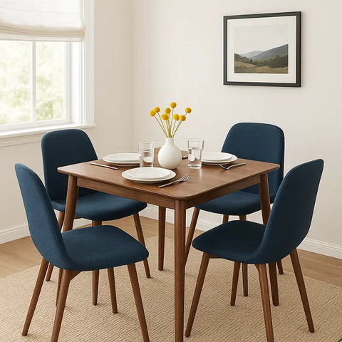 Lowry Square Wooden Dining Table - 80cm