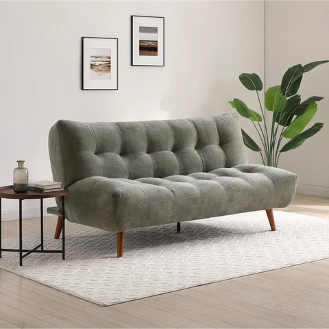 Lux Sofa Bed in Washed Olive Chenille, Terracotta Chenille or Denim Chenille