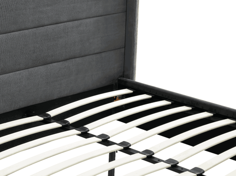 Madi Grey Double Upholstered Bed