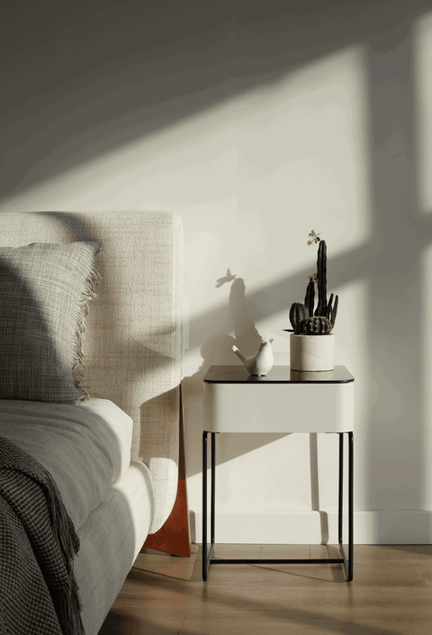 Newham Metal Bedside (Available in White and Black)