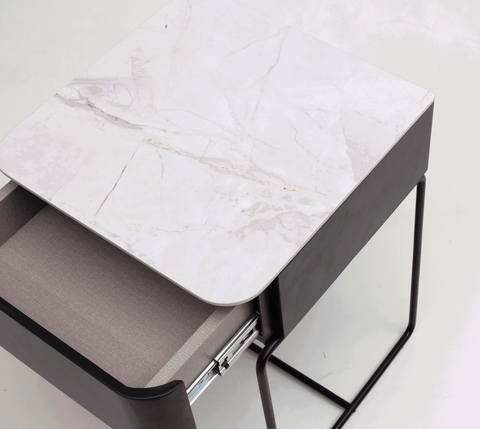 Newham Metal Bedside (Available in White and Black)