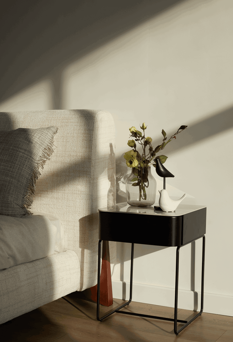 Newham Metal Bedside (Available in White and Black)