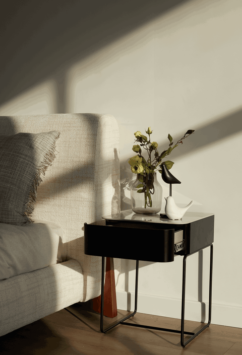 Newham Metal Bedside (Available in White and Black)