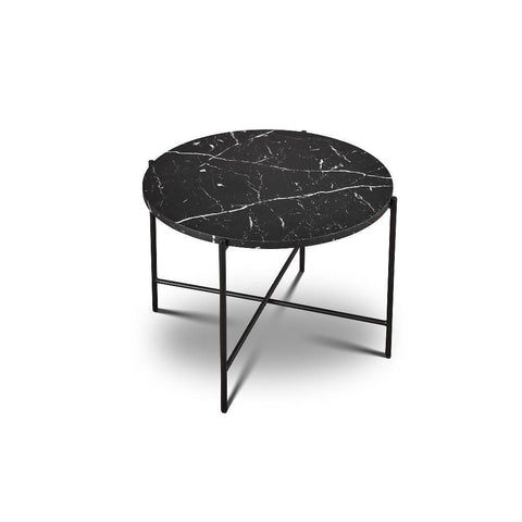 Orbit Marble-Top Round Side Table Set - Lumber & Hollow Designs