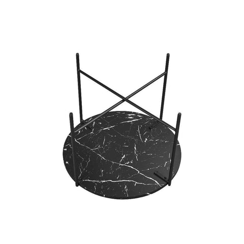 Orbit Marble-Top Round Side Table Set - Lumber & Hollow Designs