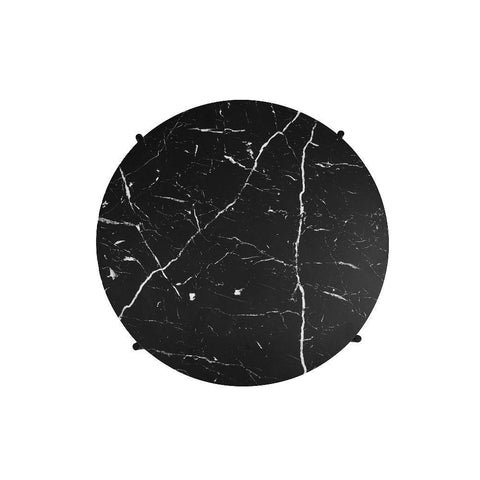 Orbit Marble-Top Round Side Table Set - Lumber & Hollow Designs