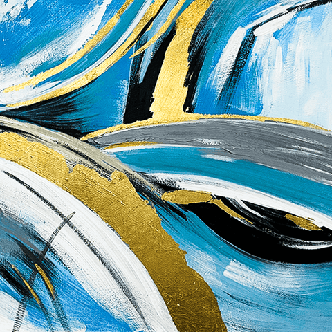 Orokin Elemental Abstract Oil Painting