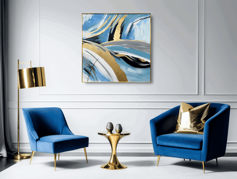 Orokin Elemental Abstract Oil Painting