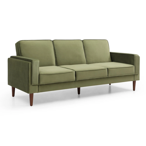 Paolo Sofa Bed in Olive Green Velvet or Ink Velvet