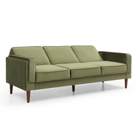 Paolo Sofa Bed in Olive Green Velvet or Ink Velvet