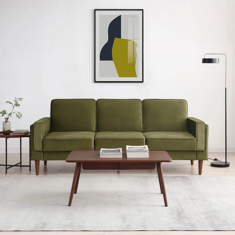 Paolo Sofa Bed in Olive Green Velvet or Ink Velvet