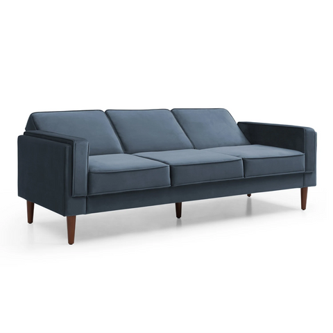 Paolo Sofa Bed in Olive Green Velvet or Ink Velvet