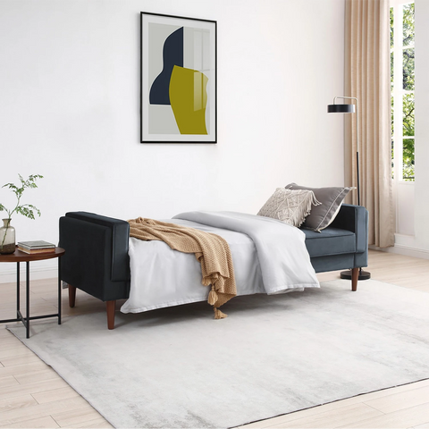 Paolo Sofa Bed in Olive Green Velvet or Ink Velvet