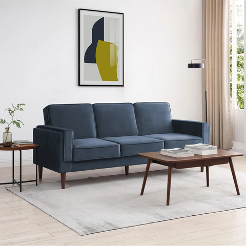 Paolo Sofa Bed in Olive Green Velvet or Ink Velvet