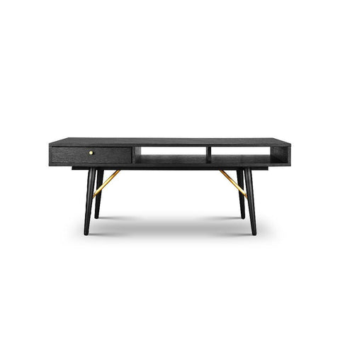 Pivot Rectangle Coffee Table with Sleek Black Finish