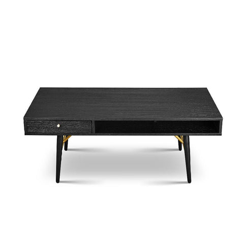 Pivot Rectangle Coffee Table with Sleek Black Finish