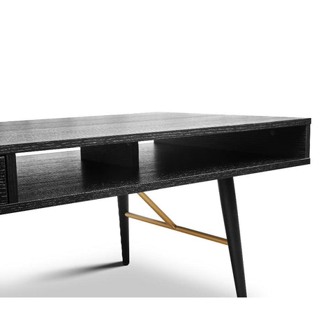 Pivot Rectangle Coffee Table with Sleek Black Finish