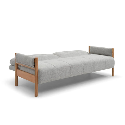 Quinn Natural Boucle Sofa Bed with Wooden Frame