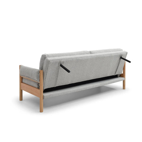 Quinn Natural Boucle Sofa Bed with Wooden Frame
