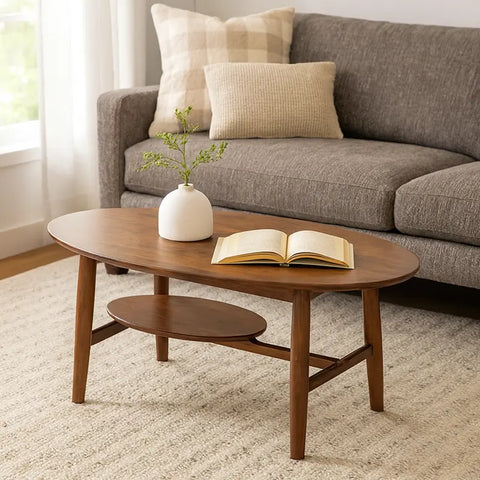 Scala Oval Wooden Coffee Table