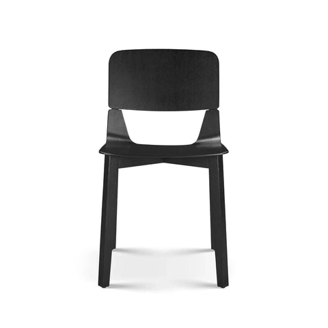 Alba Set of 2 Black Wooden Dining Chairs