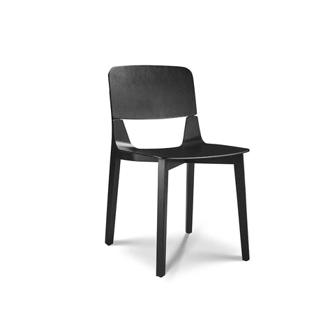 Alba Set of 2 Black Wooden Dining Chairs