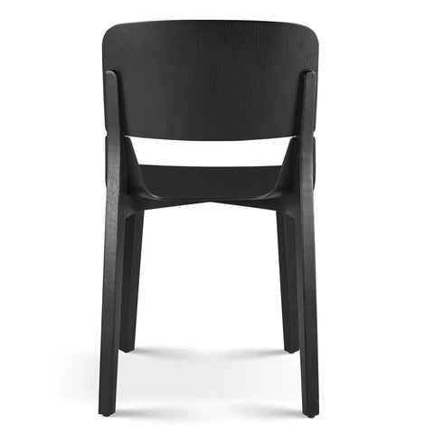 Alba Set of 2 Black Wooden Dining Chairs