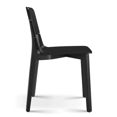 Alba Set of 2 Black Wooden Dining Chairs